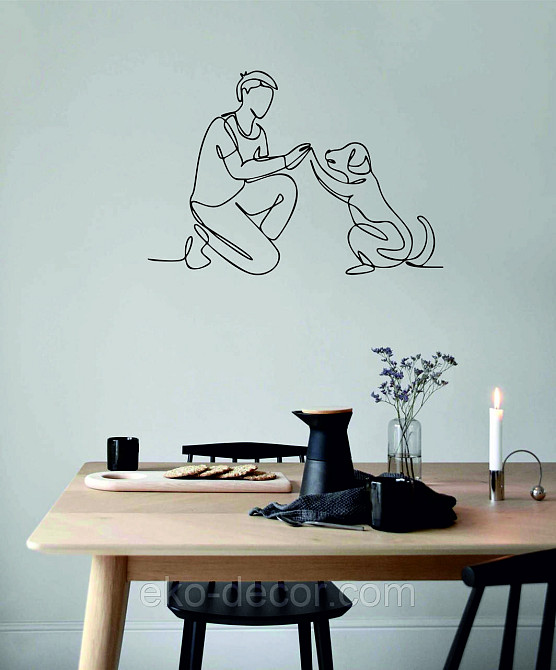 Декоративное настенное Панно «Домашний питомец» Декор на стену 110*75 см, Черный Киев - изображение 4