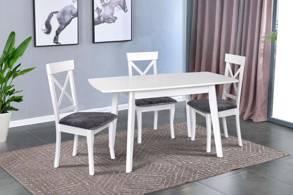 Стіл обідній Джаз (1090+300)*740, білий Київ - фото 1