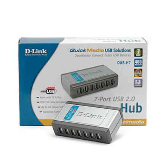 Концентратор USB-хаб 7-портовий D-Link DUB-H7 Луцьк