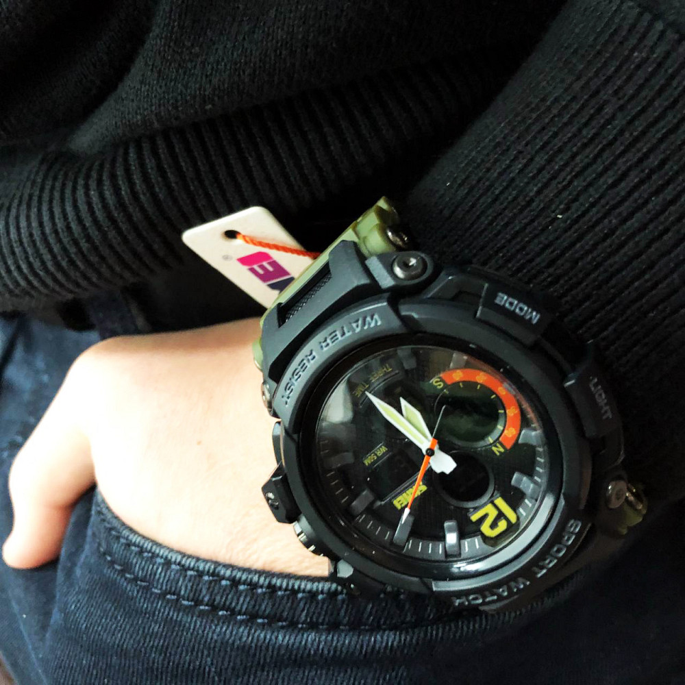 Простые электронные часы наручные мужские, Хорошие наручные часы мужские Противоударные PO-31 Львов - изображение 8