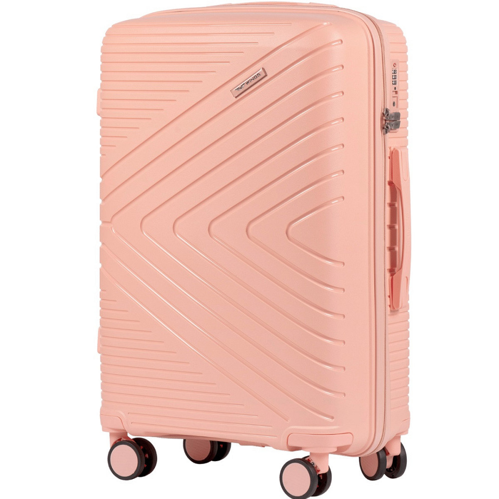 Чемодан полипропиленовый WINGS 181-05 средний 65 см коралловый Киев - изображение 1