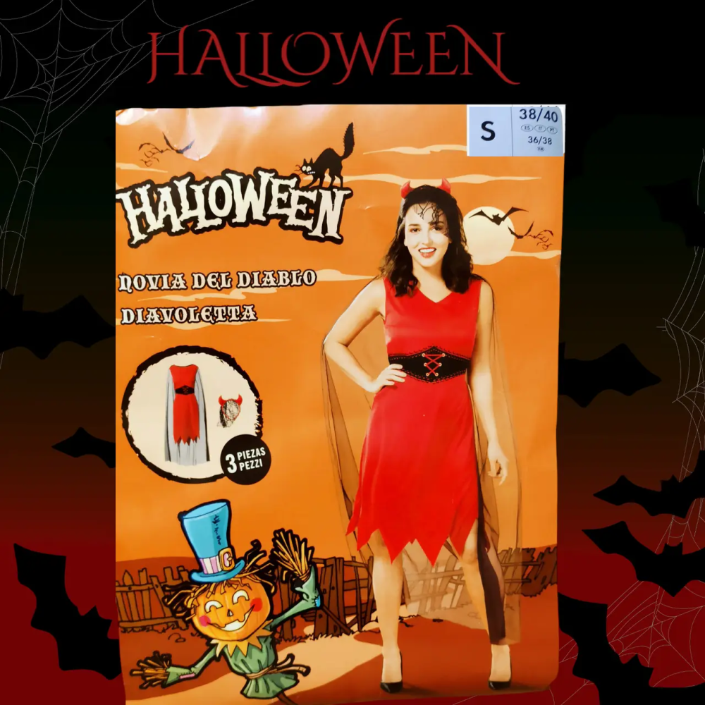 Сукня Наречена Диявола для вечірки на Хелловін розмір S 38-40 червоний Київ - фото 1