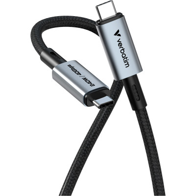 Дата кабель USB-C to USB-C 1.2m 240W black Verbatim (31847) Винница - изображение 2