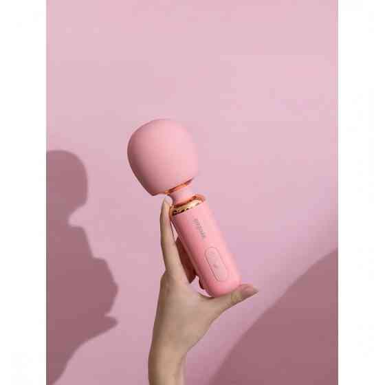 Вибратор-микрофон Qingnan 5 Powerful Mini Wand Massager, розовый Sex Aura Киев