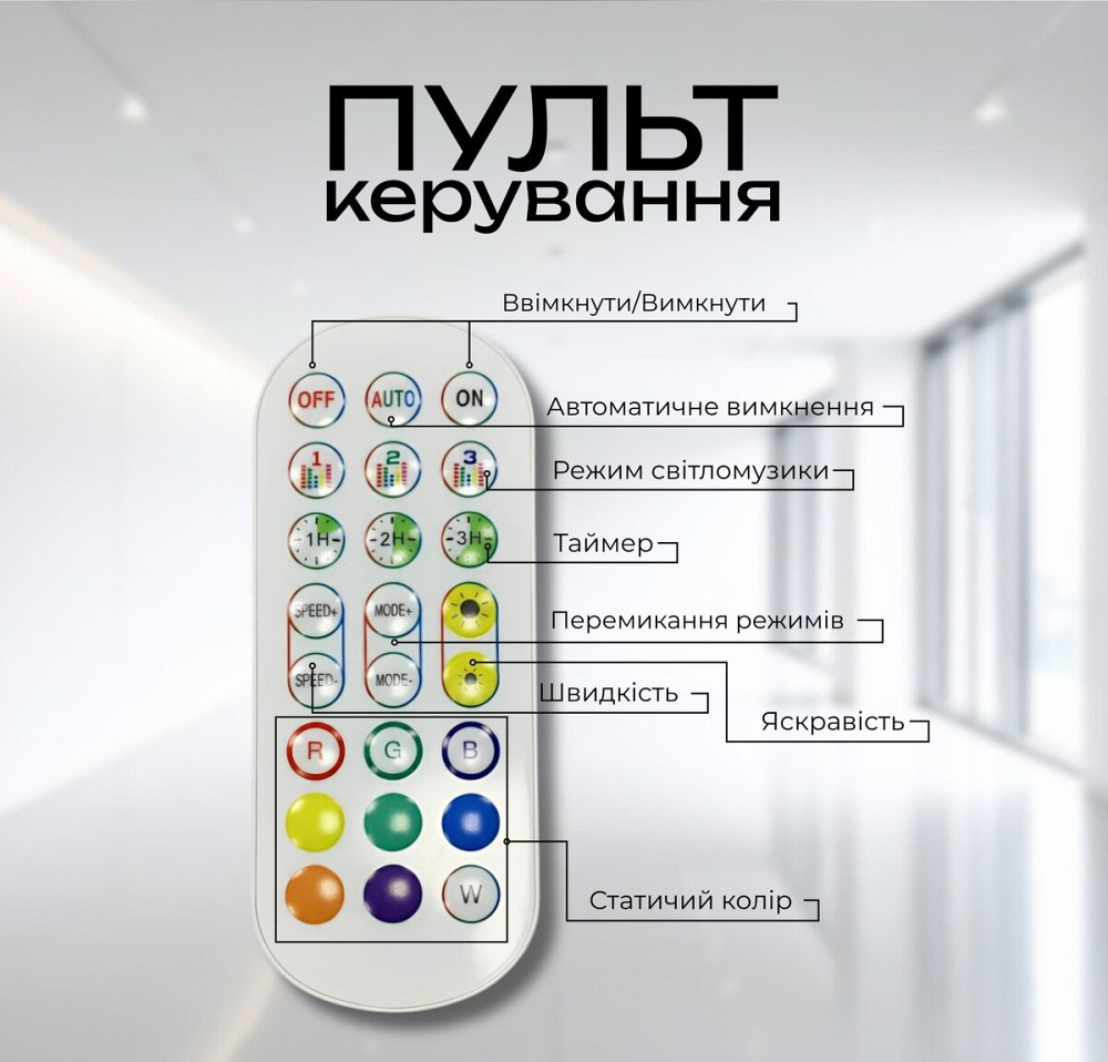 VALESO Торшер підлоговий Світлодіодний VALESO LED RGB IC Розумний 150см Музична Синхронізація V Коломыя - изображение 18
