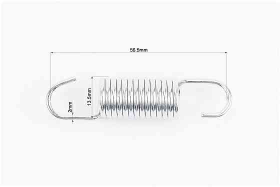 Пружина педалі гальмівної "слабше" (L60мм, D13,5мм, 14 витків) Киев
