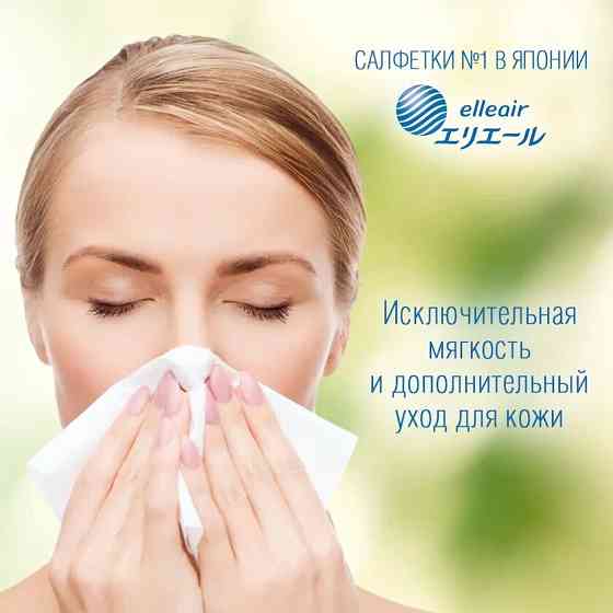 Хусточки Папер. Екстразаспокійливі Elleair Premium Lotion (4 Киш.Упак*12 Шт) Дніпро