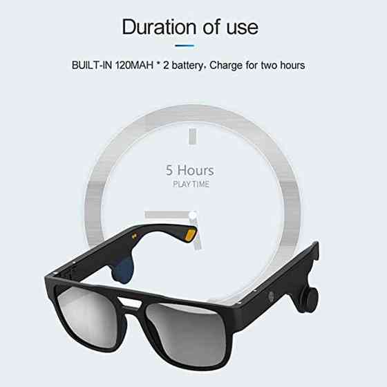 Smart Audio glasses Інтелектуальні сонцезахисні окуляри bluetooth gokul bone conduction смарт аудіо окуляри Дніпро