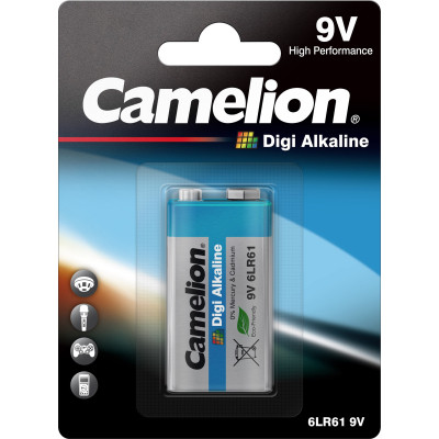 Батарейка Camelion Крона 6LR61 9V Digi Alkaline * 1 (6LR61-BP1DG) Вінниця - фото 1