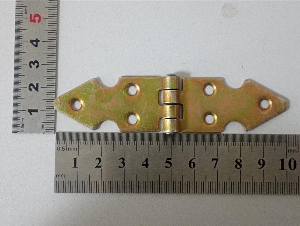 Завіса будівельна оздоблена в жовтому оцинку 25х100мм "P-o" Киев - изображение 1