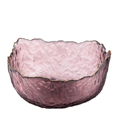 Салатник Ardesto Bell 16.5см, скло, рожевий (AR5004) Винница - изображение 1