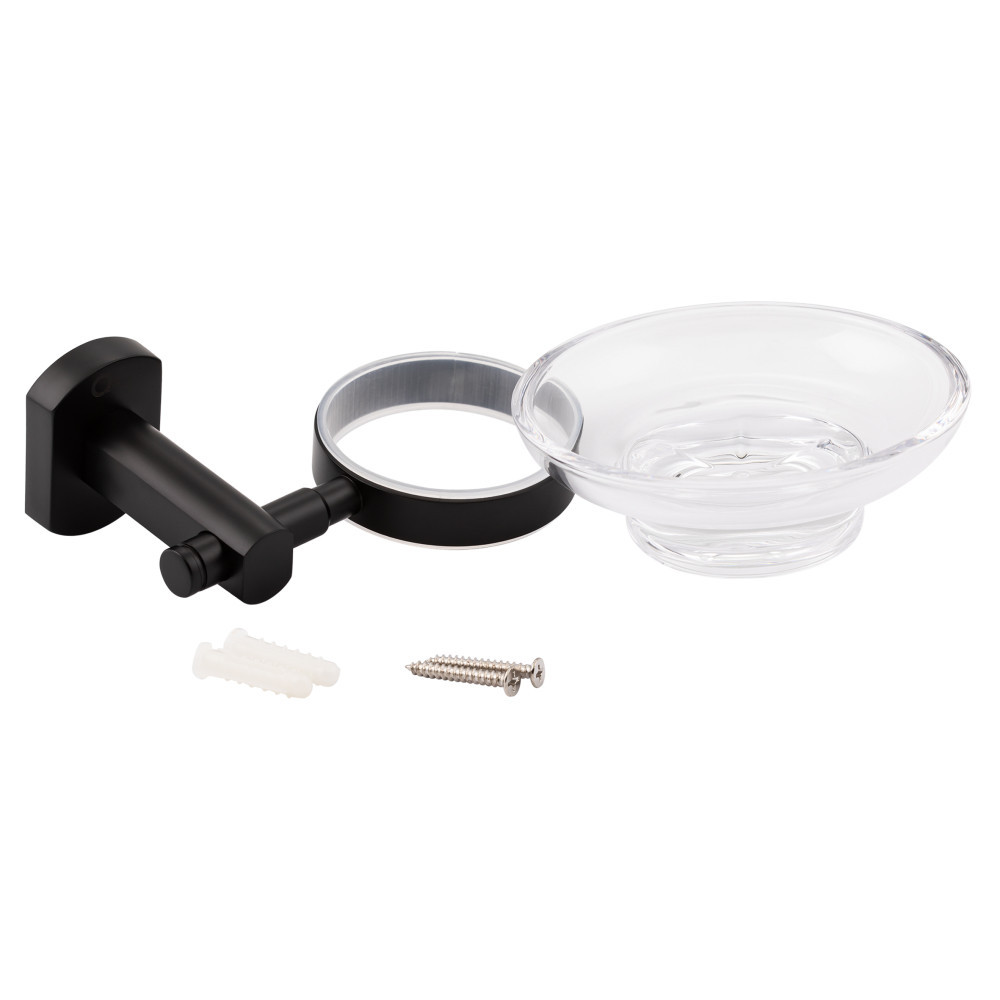 Мильниця Qtap Liberty настінна QTLIBBLM1159 Black Київ - фото 3