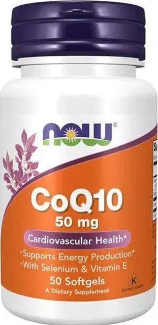 Коензим Q10 для сердця Now Foods CoQ10 50 мг 50 гел капс Київ - фото 1
