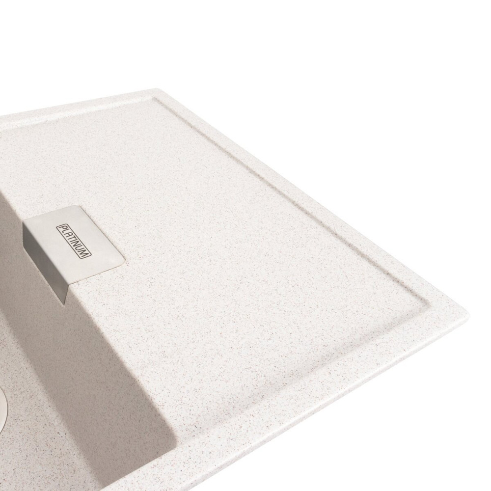 PLATINUM Гранітна мийка для кухні Platinum 8650 DIAMOND матова (топаз) Коломыя - изображение 3