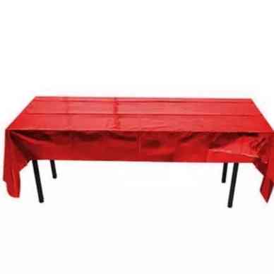 Скатерть клеенка из фольги 270 на 100 см красный Киев