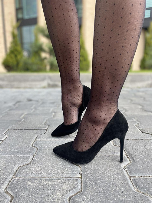 Туфлі жіночі SEE SEVEN чорні натуральна замша 35р. каблук 10 см (3538) Коломыя - изображение 3