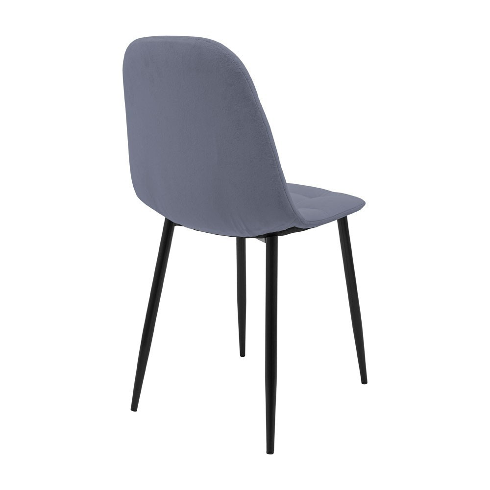 Стілець крісло м'який SplitDesign U Simple 27 чорні ніжки Сірий Київ - фото 3