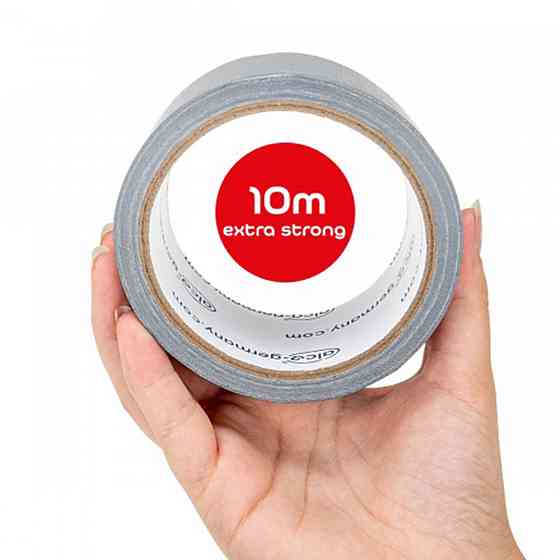 Ізоляційна стрічка (ізолента) "PowerTape" 50мм х 10м 0,2мм срібляста Alca, 554100 Київ