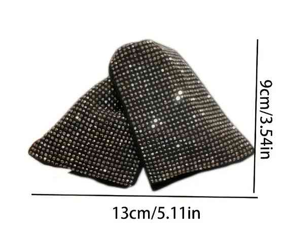 Заколка-крабік для волосся "Бант зі стразами" Сміла