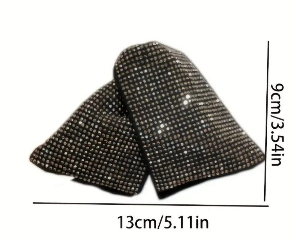 Заколка-крабік для волосся "Бант зі стразами" Сміла - фото 2