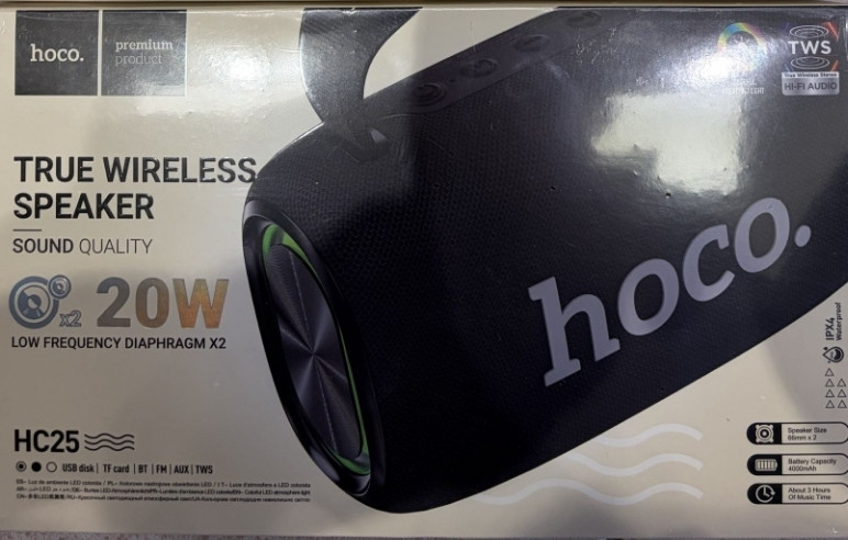 HOCO HC25 20W 4000mAh Bluetooth колонка чистий звук. Харків - фото 1