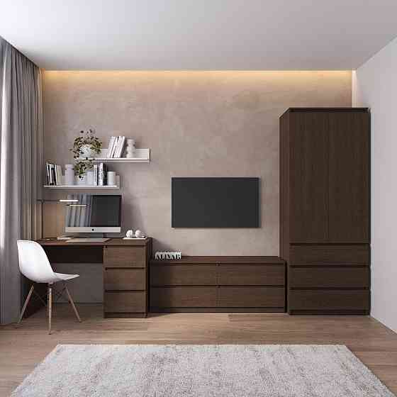 Комплект мебели в гостиную VAYS, шкаф R-9 тумба R-6 стол R-1 полки М-22 Львов