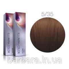 5/35 Краска для волос  Wella Illumina Сolor 5/35  светло-коричневый золотисто-махагоновый Киев