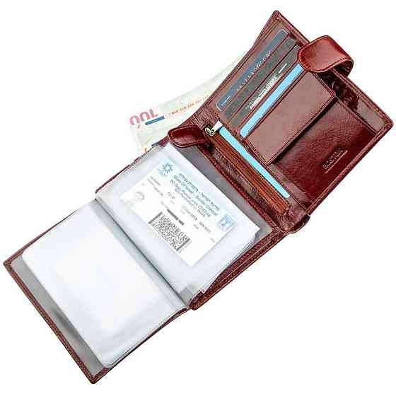 Місткий чоловічий гаманець Boston 18814 Коричневий Київ