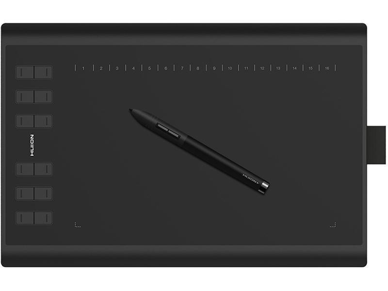 New_Графічний планшет Huion New 1060Plus + рукавичка ( Чорний ) Харьков - изображение 9