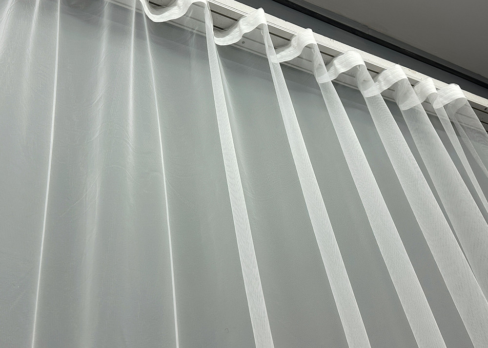 Тюль VR-Textil 1843т Фатин с вышивкой Молочный 300х270 см (40-211) Киев - изображение 8