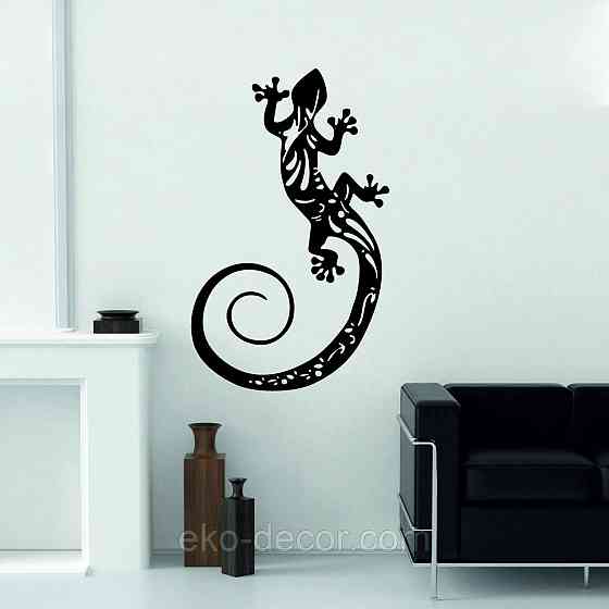 Декоративне настінне 3D Панно «Ящірка» Декор на стіну з об'ємом Київ