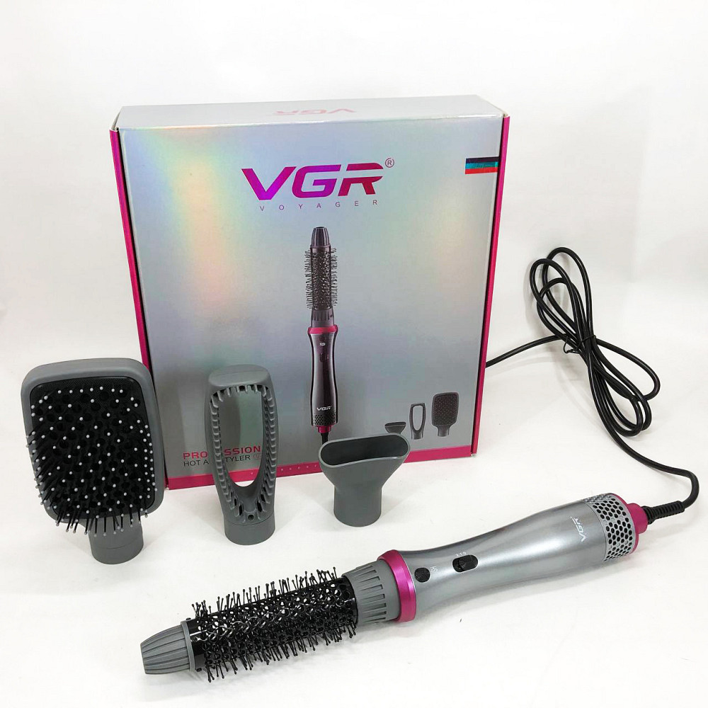 Фен-стайлер для укладання 4в1 VGR V-408 700 Вт, Побутова фен-щітка для волосся Фен-брашинг волосся RO-55 Львів - фото 11