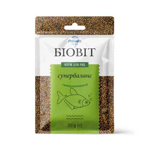 Корм Природа Биовит Супербаланс для ярко-окрашенных активных рыб гранулированный 25 г Киев