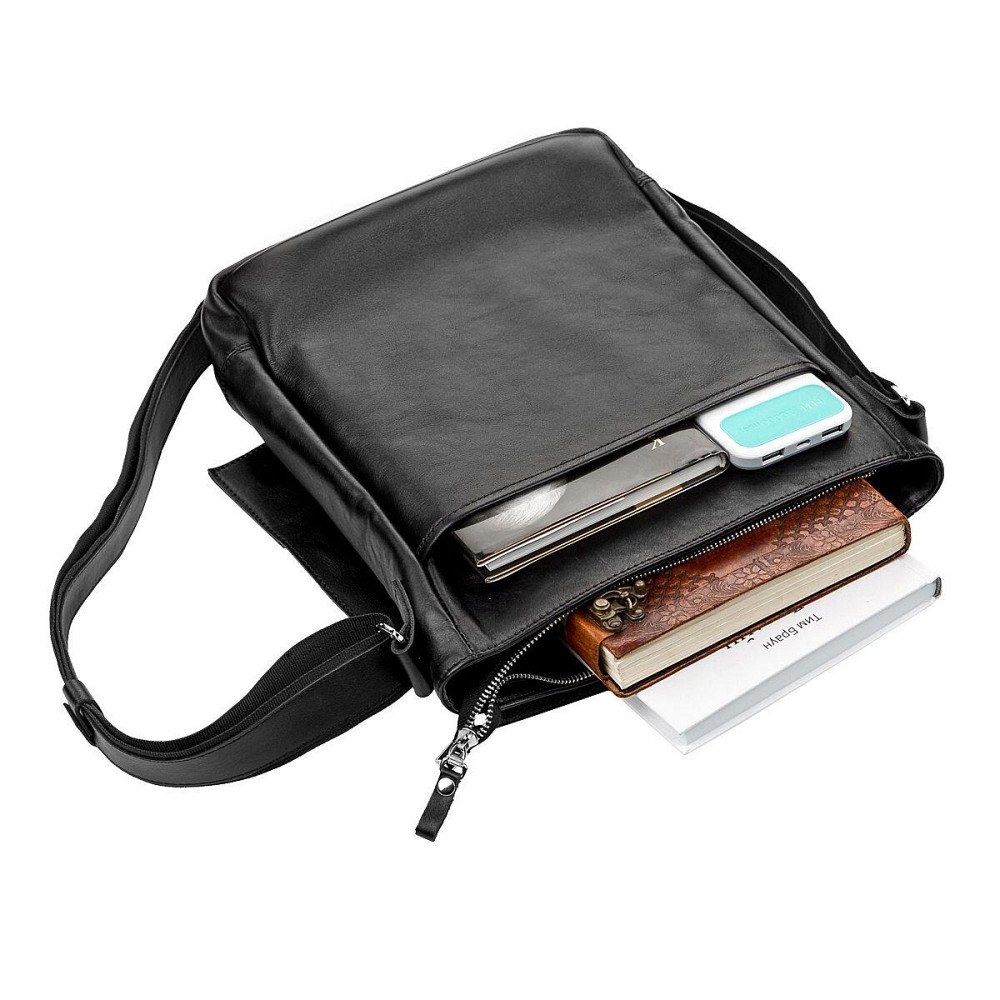 Сумка SHVIGEL 11079 шкіряна Чорна Київ - фото 5