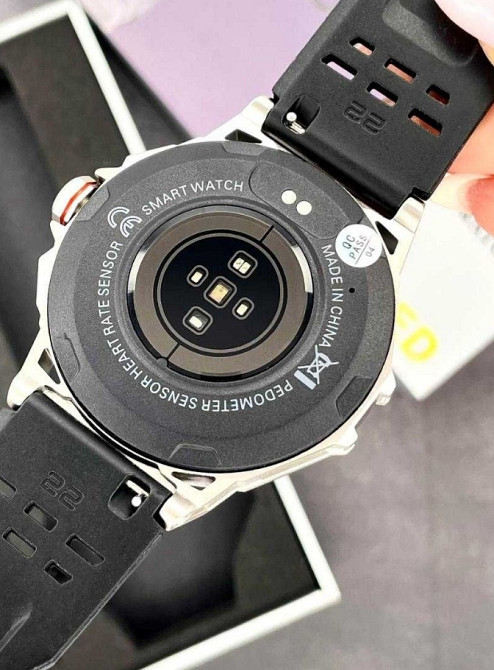 Годинник з пульсометром Modfit Endurance Silver-Black та захистом IP68 Київ - фото 3