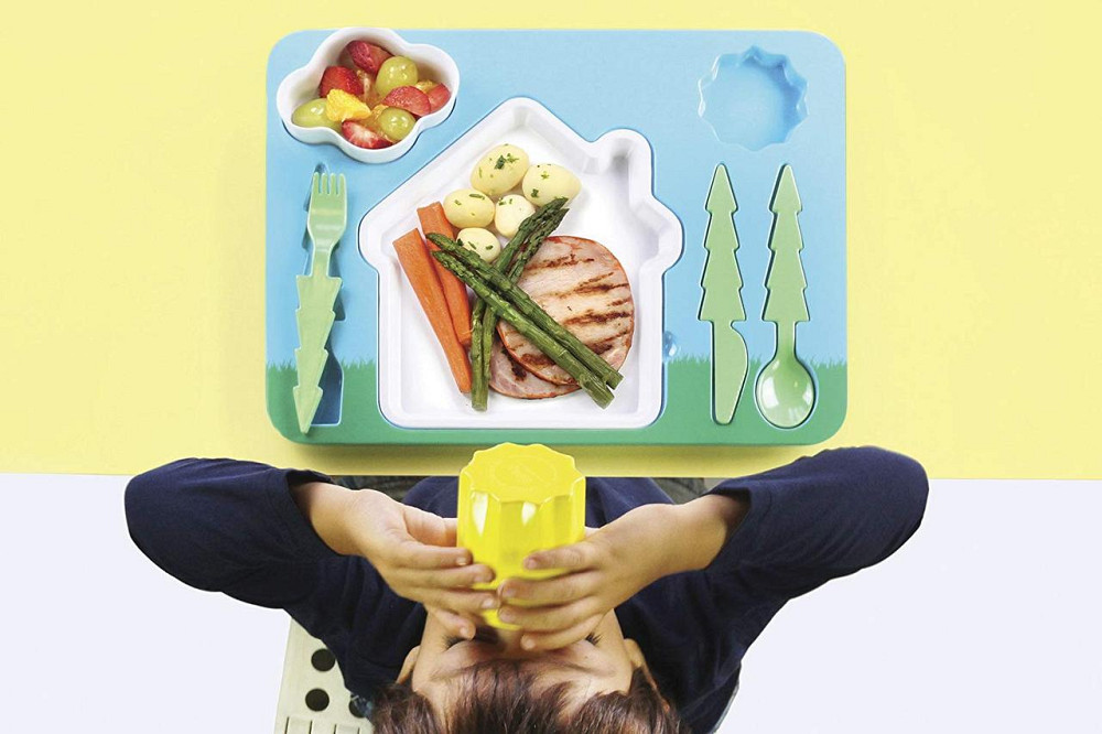 Набір дитячого посуду для обіду, зелений. Рівне - фото 4