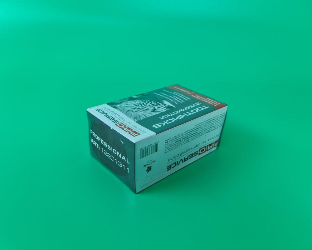 Зубочистки деревянные в индивидуальной упаковки 1000 шт PRO service (1 пачка) Харьков - изображение 4