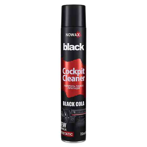 Поліроль для панелі приладів Nowax Cockpit Cleaner Spray Black Cola, 750мл Львів