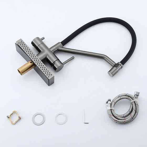 Смеситель для кухни под фильтр GAPPO G4098-9 гибкий излив, функция 