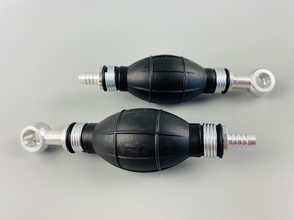 Ручний насос для перекачування рідини з клапаном масло-бензостійка гума алюмінієві наконечники d = 10 мм/d=14 м Мукачево - фото 8