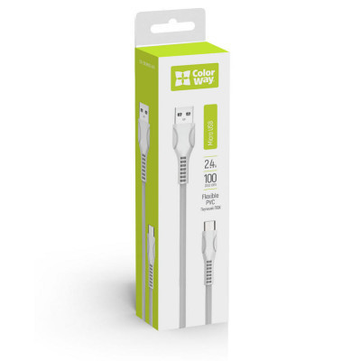Дата кабель USB 2.0 AM to Micro 5P 1.0m line-drawing white ColorWay (CW-CBUM028-WH) Винница - изображение 3