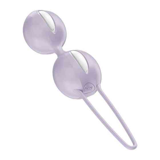Вагінальні кульки Fun Factory SMARTBALLS DUO Purple, 2 шт, діаметр 3,2 та 3,6 см Sex Aura Київ