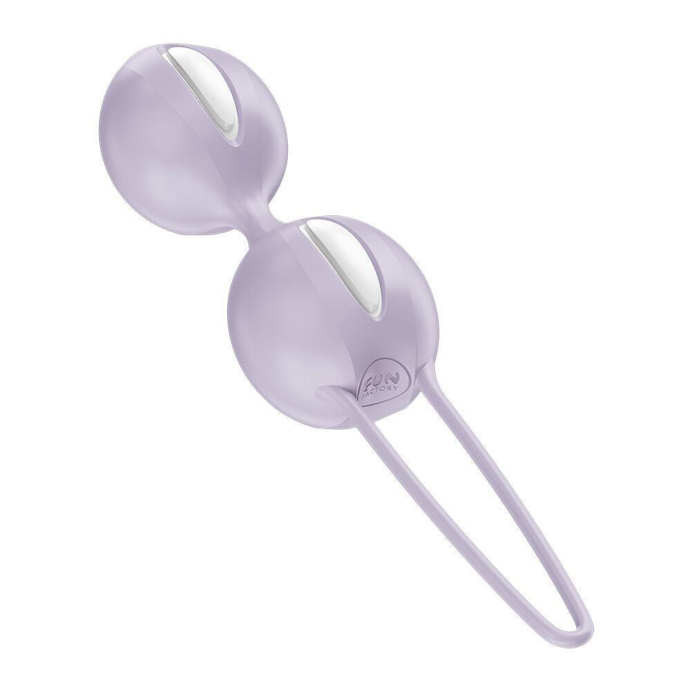 Вагінальні кульки Fun Factory SMARTBALLS DUO Purple, 2 шт, діаметр 3,2 та 3,6 см Sex Aura Київ - фото 3