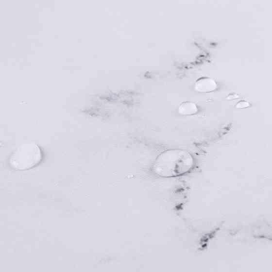 Шторка для ванної та душу з кільцями 180x180 см водостійка, шторка для ванної кімнати з гачками, колір білий граніт Кам'янець-Подільський