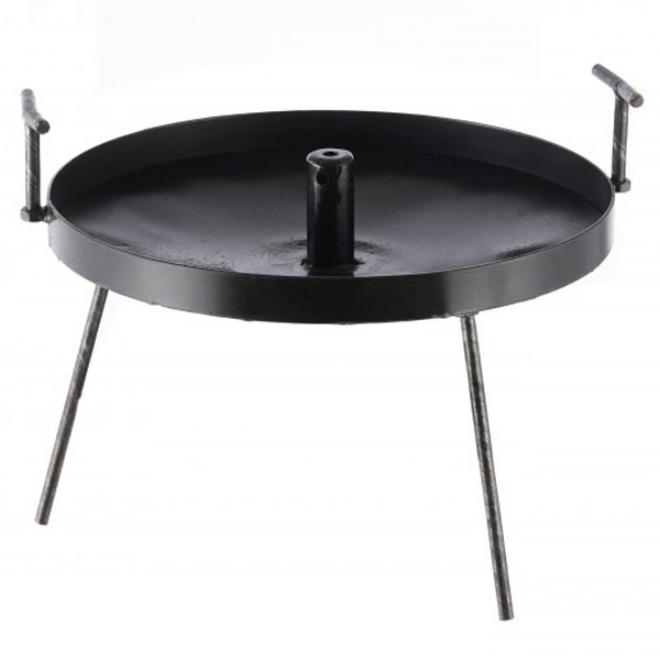 Сковорода з диска борони для багаття «Димок» 40 см з кришкою для пікніка, диск для смаження Київ - фото 1