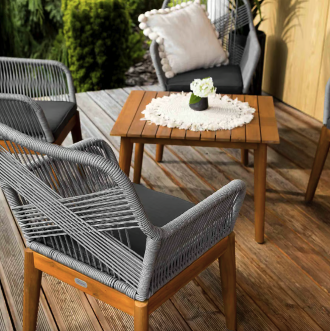 Комплект садових меблів Di Volio Piago сіро-графітовий Киев - изображение 6