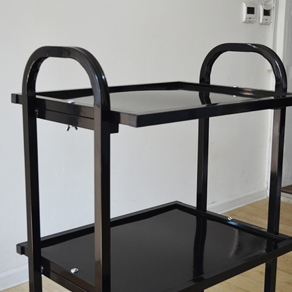 Косметологическая тележка Профи+ металлическая на колесах Черный Киев - изображение 5