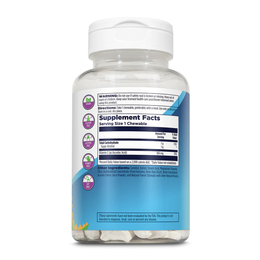 Вітамін С для дітей KAL C-Rex 100mg 100 жов таб апельсин Київ - фото 2