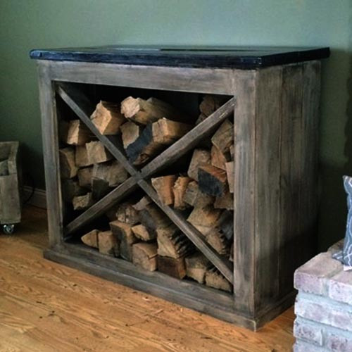 Дровниця дерев'яна "Клаунс" мокко-венге Миколаїв - фото 1