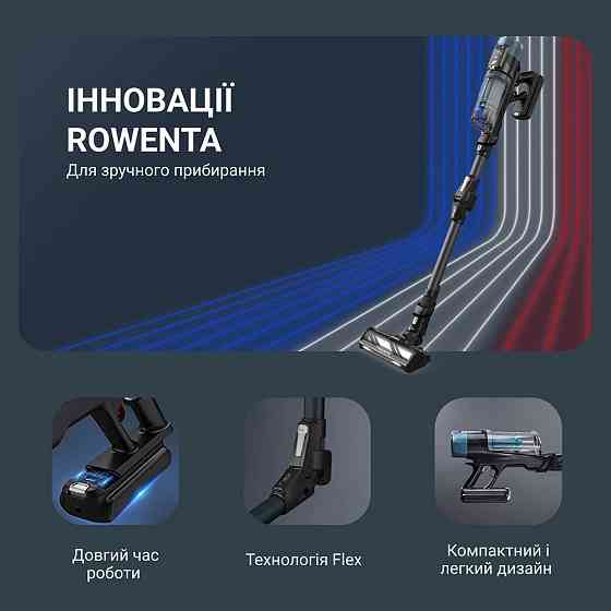 Аккумуляторний пилосос Rowenta X-Force Flex 14.80 Animal Aqua RH9BC1WO ( Синій ) Харків